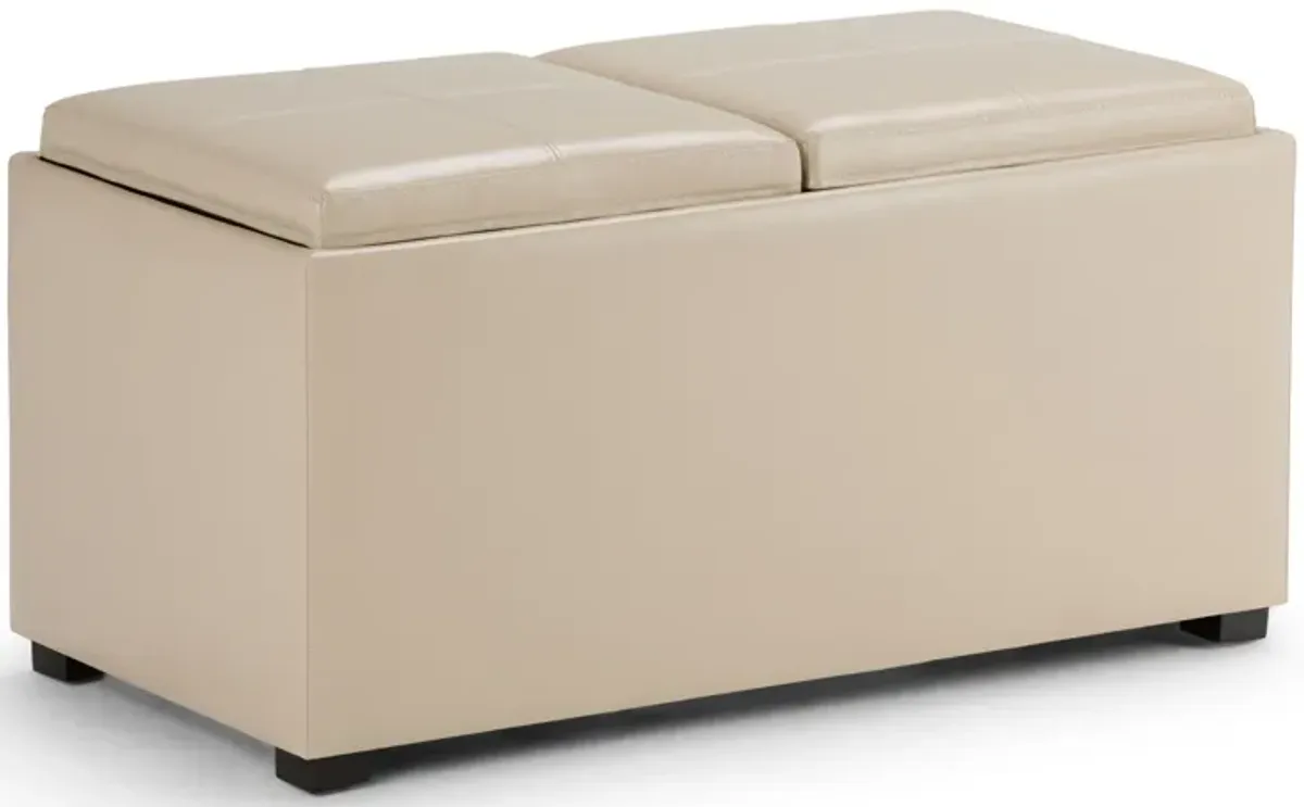 Avalon - 5 Piece Storage Ottoman, Contemporary