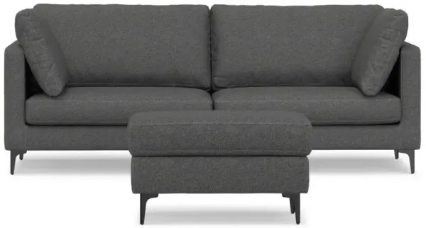 Ava - Mid Century Sofa With Ottoman Set