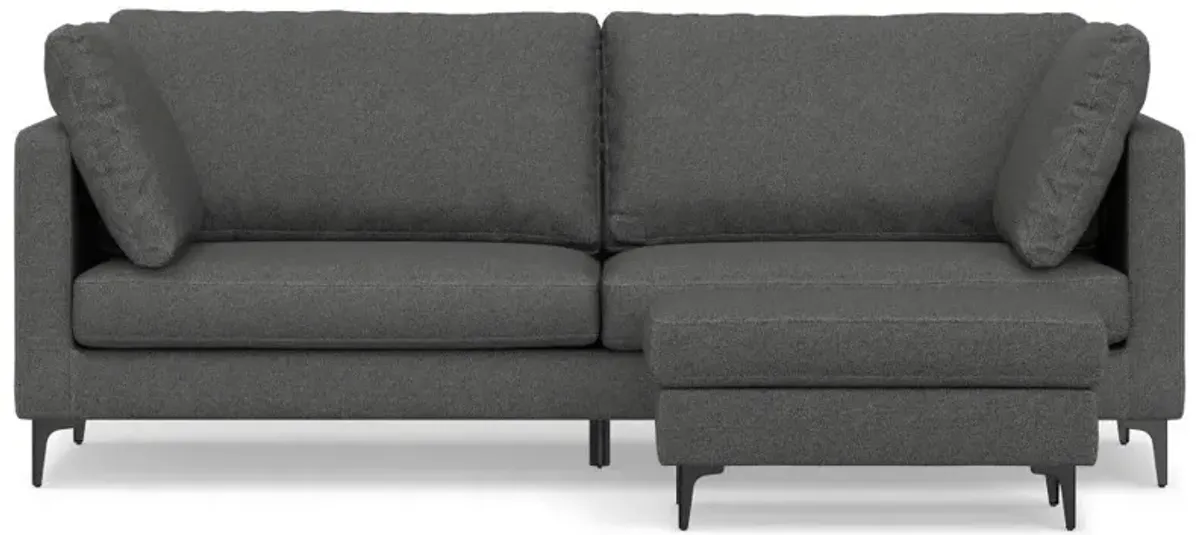 Ava - Mid Century Sofa With Ottoman Set