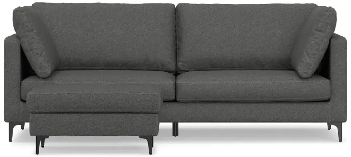 Ava - Mid Century Sofa With Ottoman Set