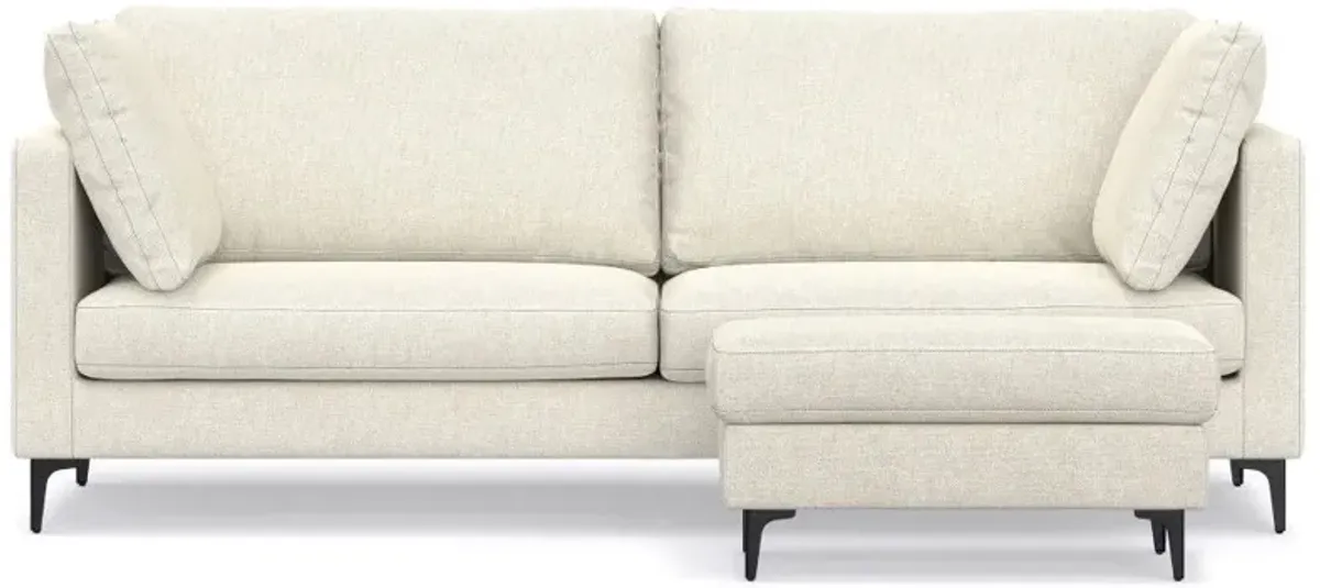 Ava - Mid Century Sofa With Ottoman Set