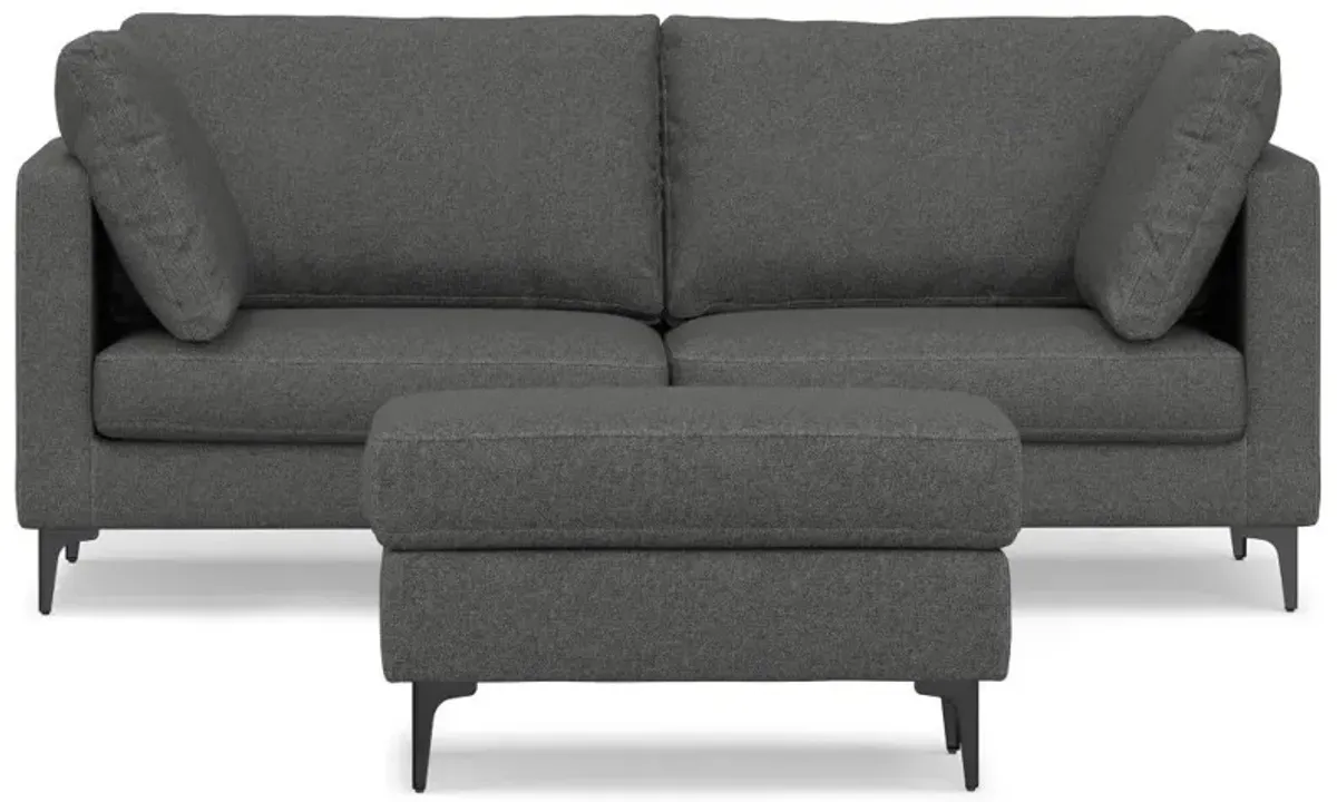 Ava - Mid Century Sofa With Ottoman Set