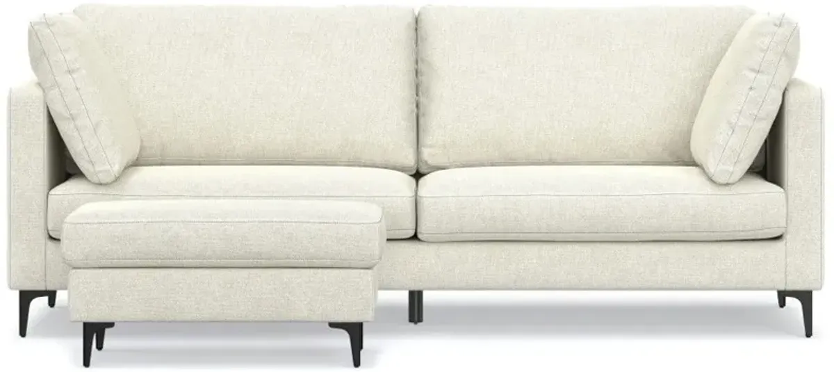 Ava - Mid Century Sofa With Ottoman Set