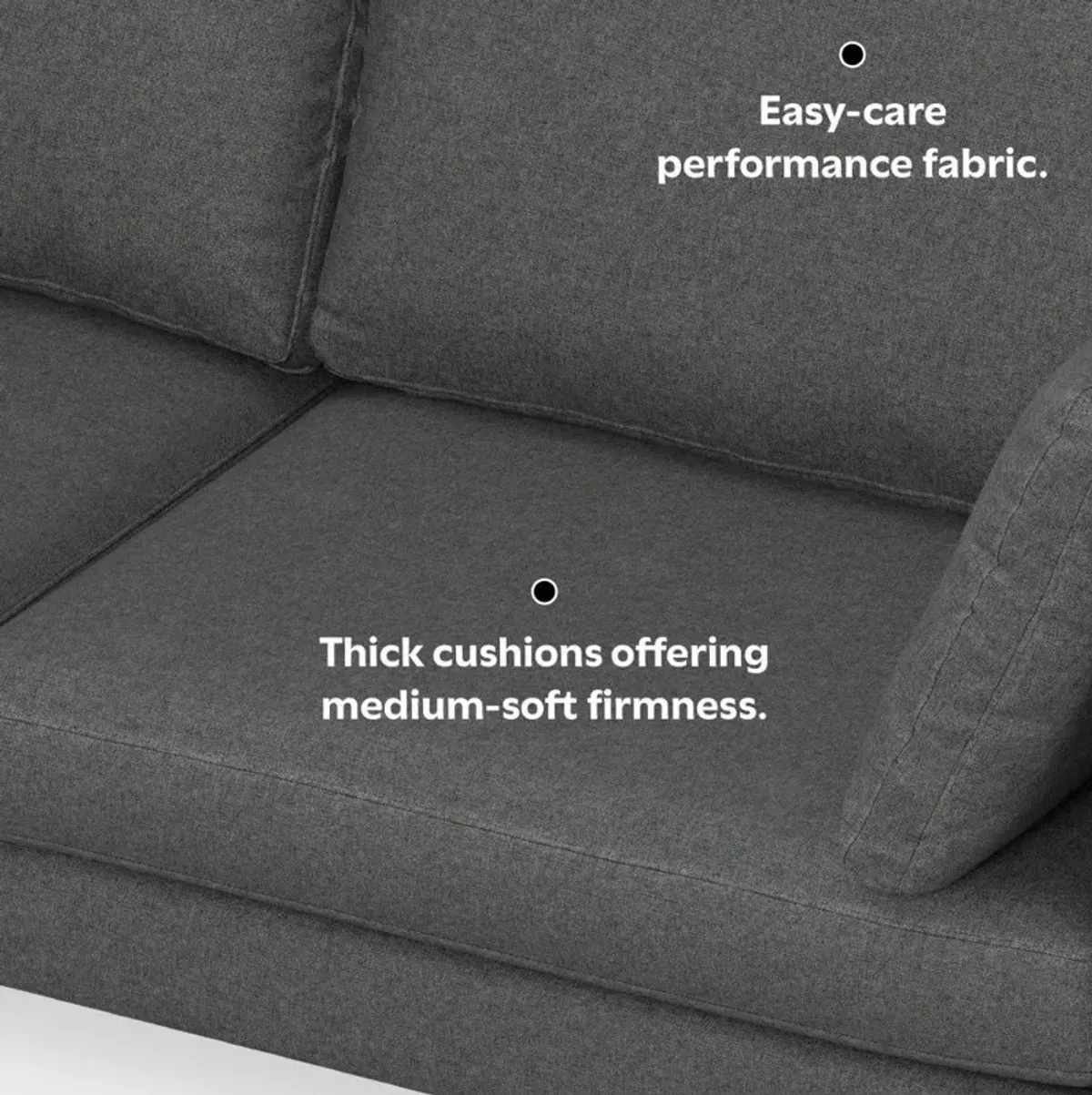 Ava - Mid Century Sofa With Ottoman Set