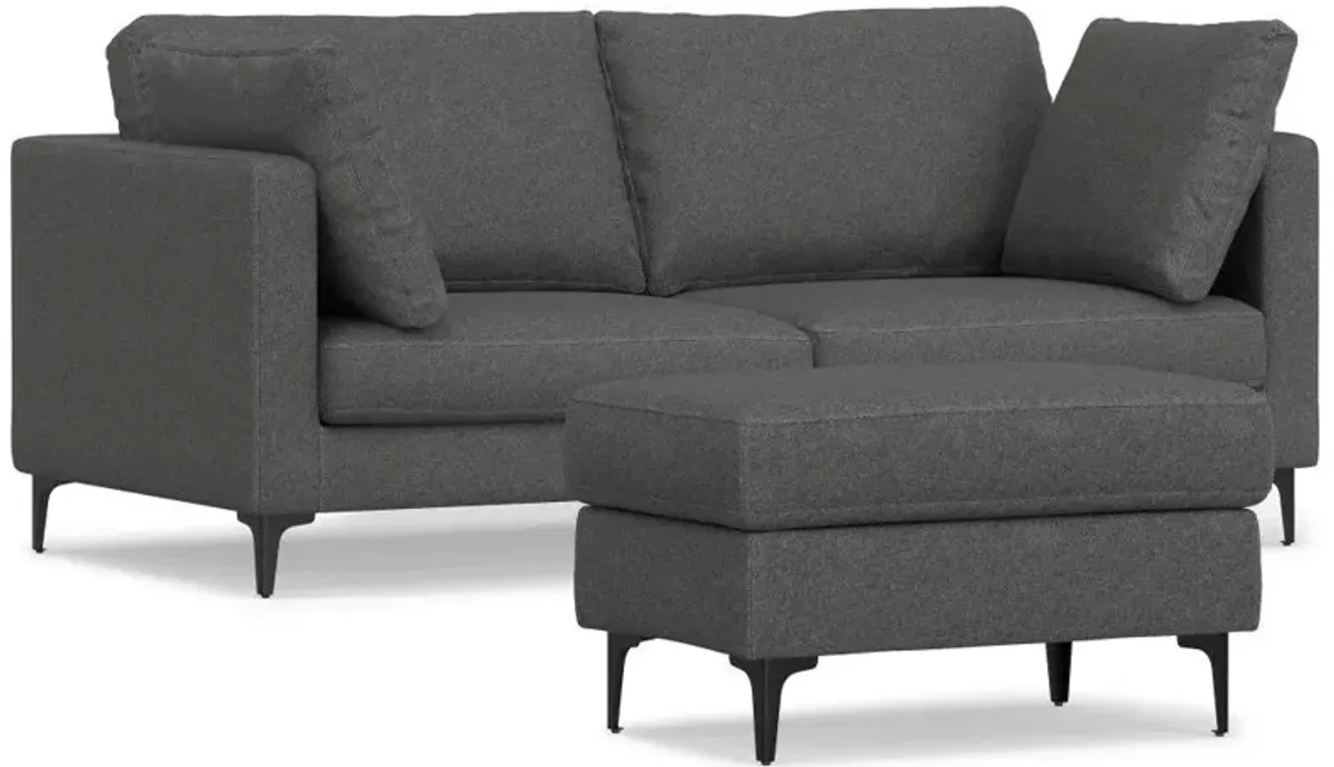 Ava - Mid Century Sofa With Ottoman Set