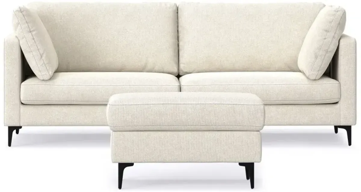 Ava - Mid Century Sofa With Ottoman Set