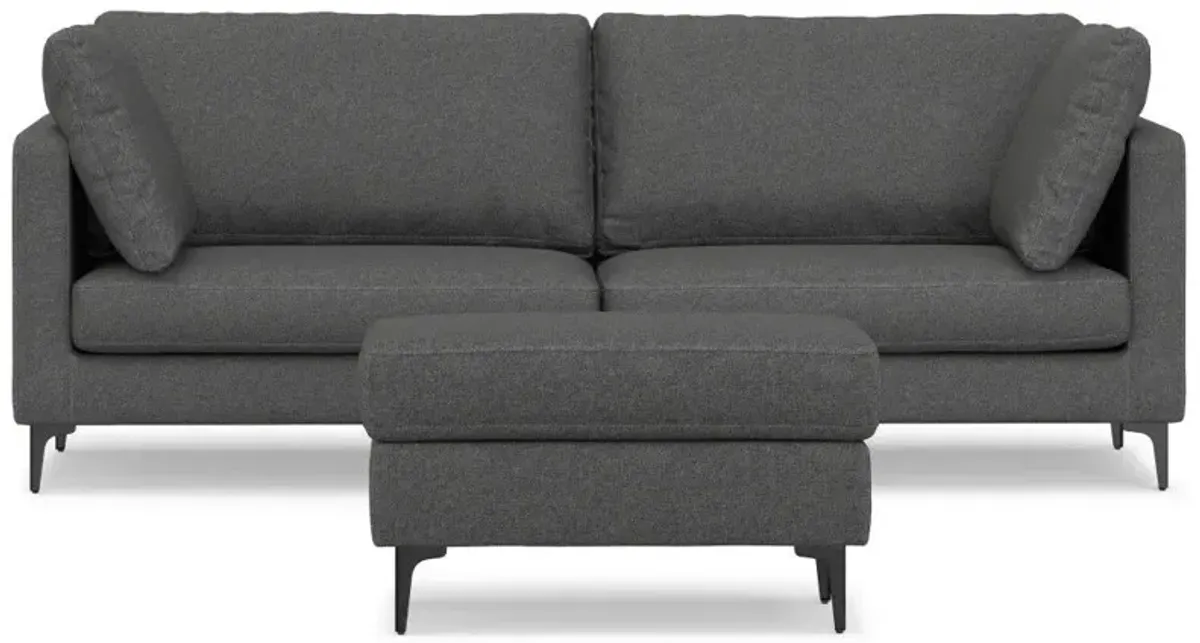 Ava - Mid Century Sofa With Ottoman Set