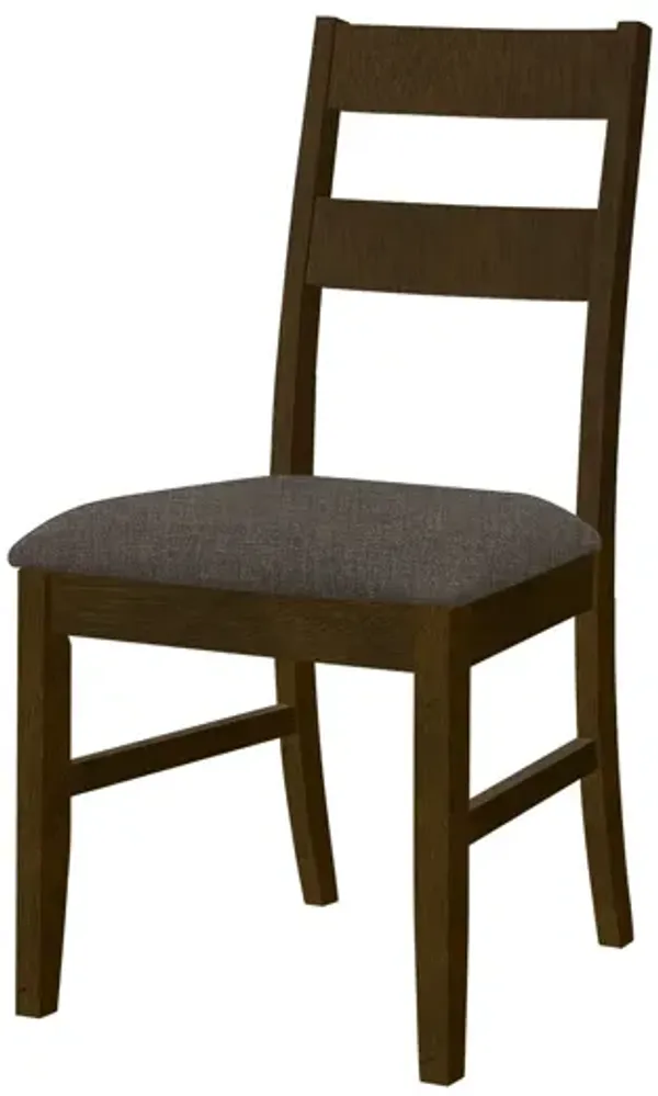 Dining Chair, Upholstered, Side, Dining Room, Transitional (Set of 2) - Brown