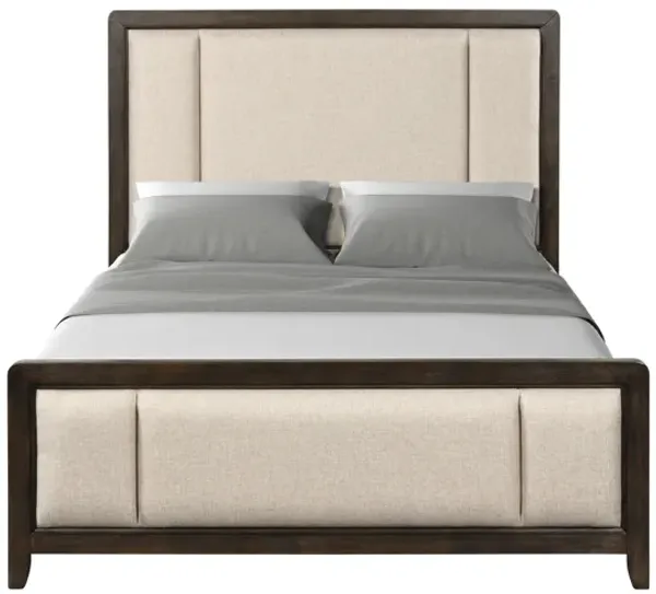 Upholstered Headboard & Footboard With Traditional Styling Bed