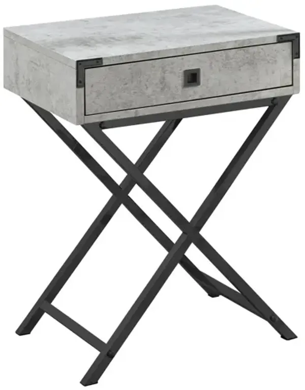Accent Side Table, Storage Drawer, Stylish Design Contemporary & Modern