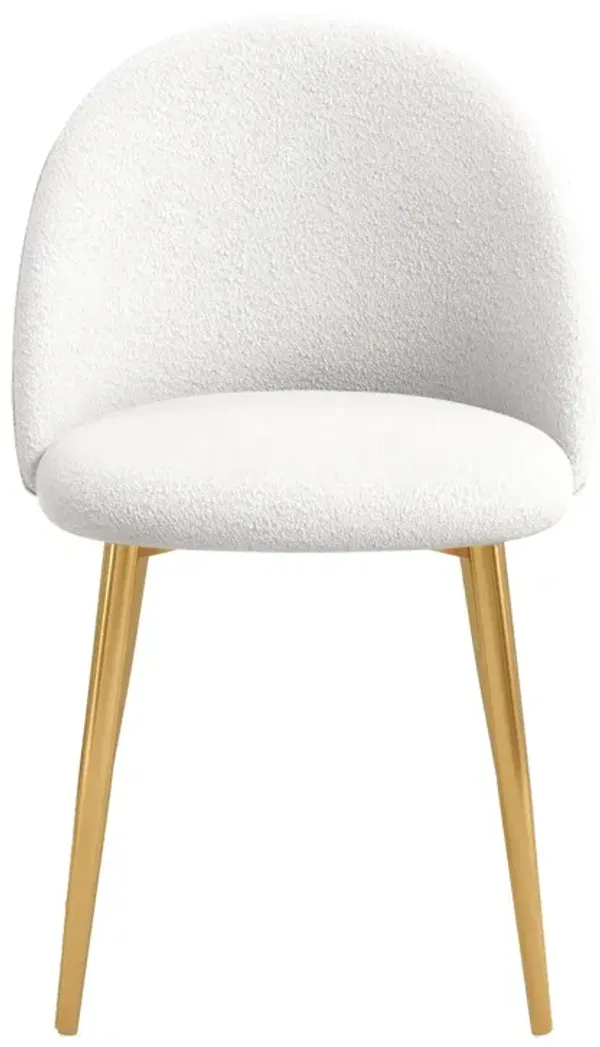 Marion - Mid-Century Modern Dining Chair (Set of 2) - Gold / White