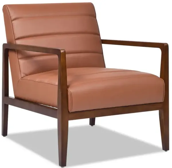 Kenneth - Modern Transitional Lounge Accent Chair - Brown