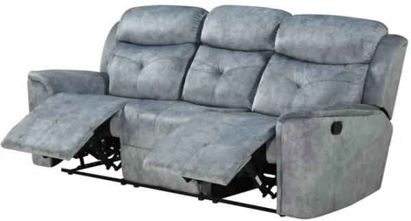 Mariana - Manual Recliner Sofa - Silver Gray