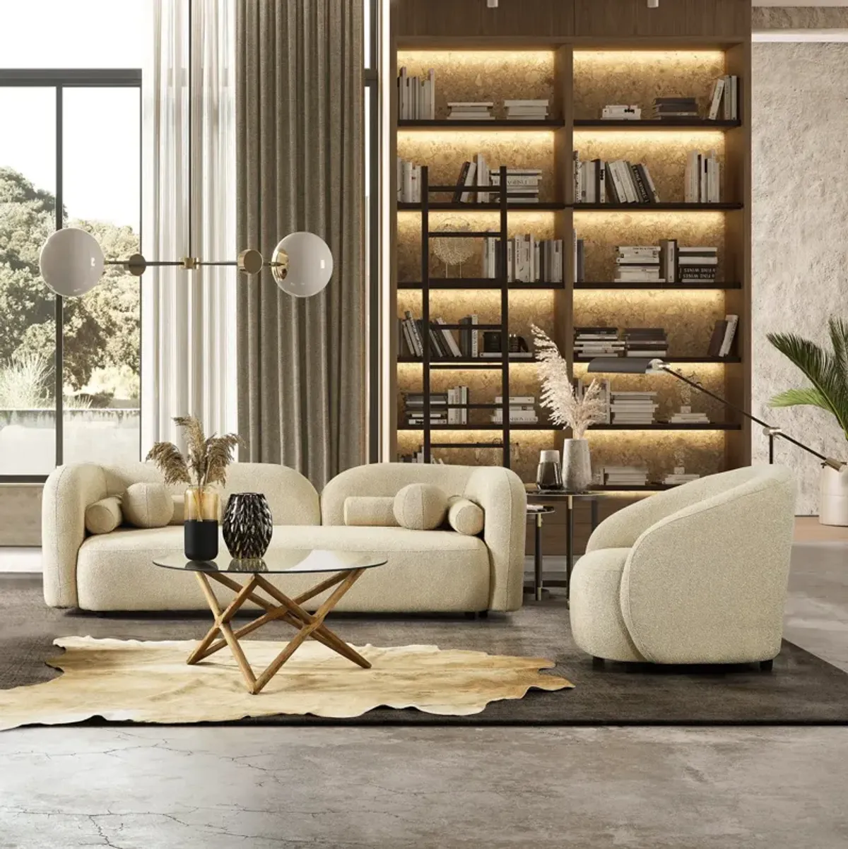 Donna - Japandi Design Boucle Sofa