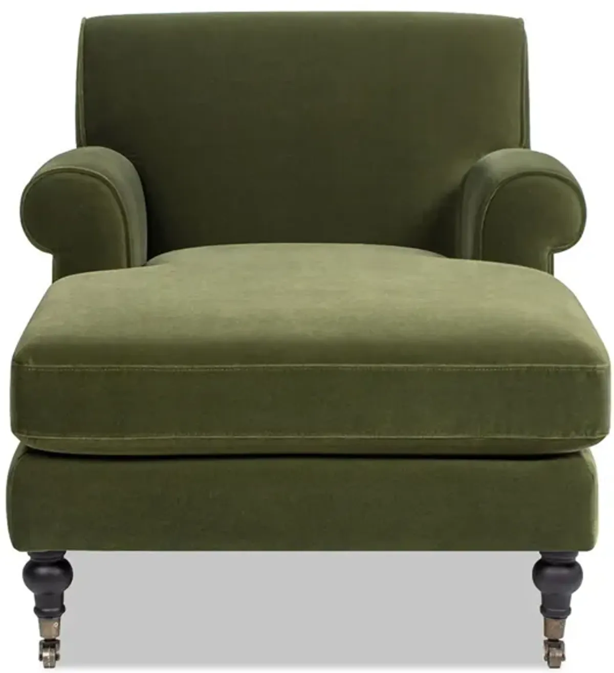Alana Lawson - Chaise Lounge Chair - Olive Green