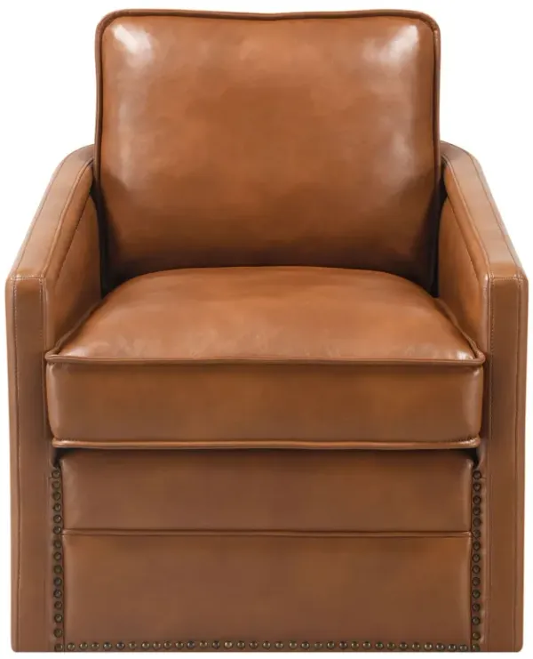 Rocha - Leather Aire Swivel Chair With Glider