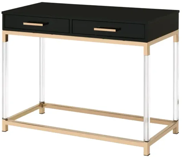Adiel - Sofa Table - Black / Gold