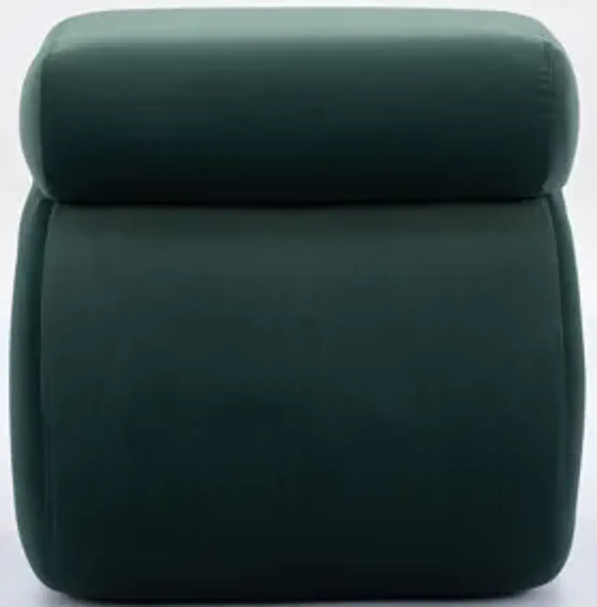 S-Shape Velvet Fabric Ottoman Makeup Stool Footstool