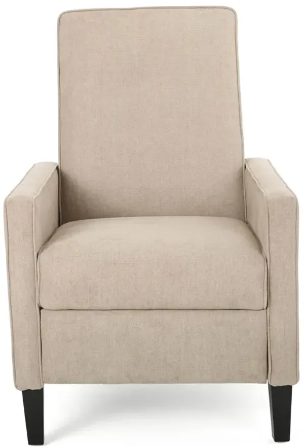 Minimalist Design Fabric Push Back Chair