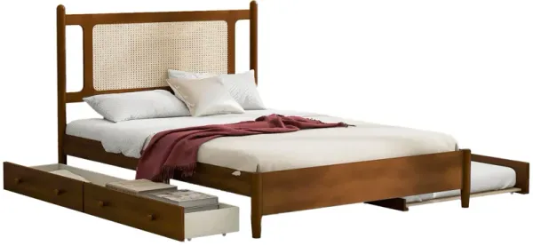 Platform Bed With 2 Big Drawers & Trundle