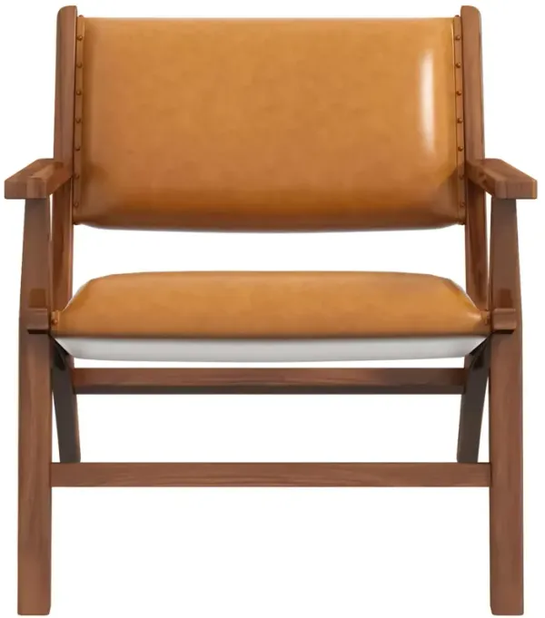 Hendrix - Antique Arm Chair - Brown / Rustic / Tan