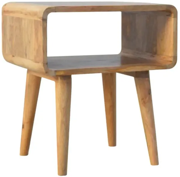 Minimalist Open Curved Nightstand