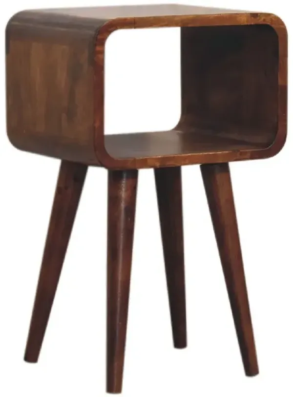 Minimalist Open Curved Nightstand