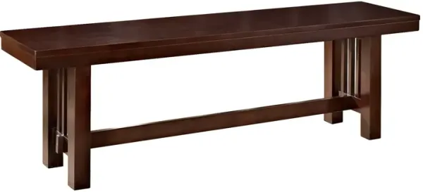 Classic 3 Person Dining Bench - Cappuccino
