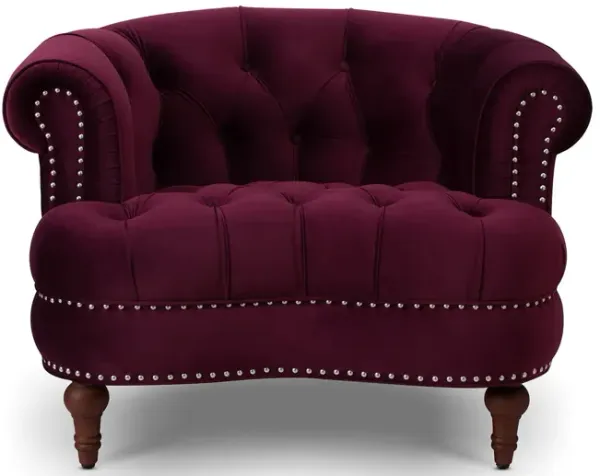 La Rosa - Victorian Tufted Upholstered Accent Chair