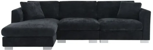 Modern Cloud Sectional Sofa L Shaped Luxury Couch Set With 2 Free Pillows 4 Seat With Oversized Chaise