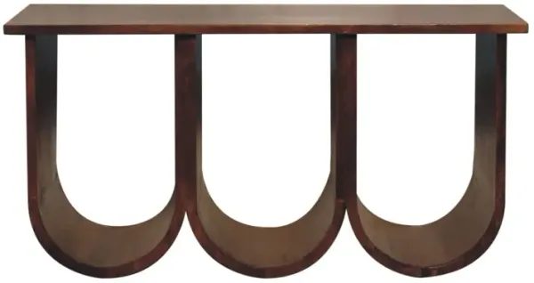 Triple Open Style Coffee Table - Beige / Brown