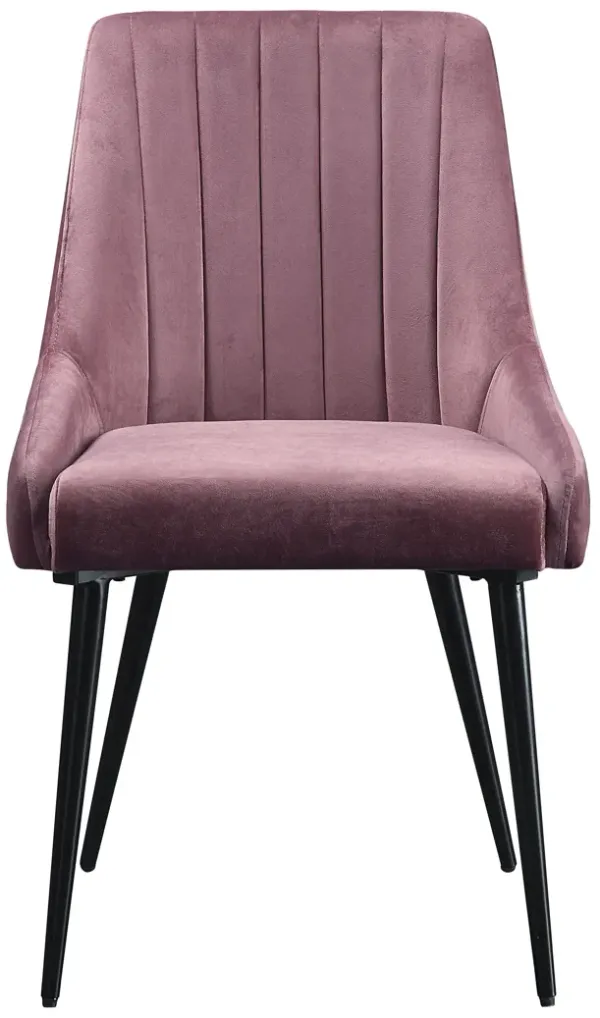 Riley - Side Chair (Set of 2) - Pink / Black