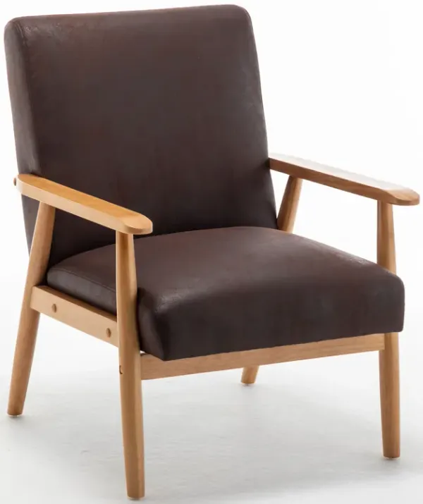 Wide Classic Mid-Century Modern Arm Chair