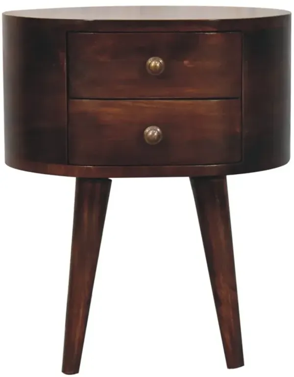 Rounded Bedside Table