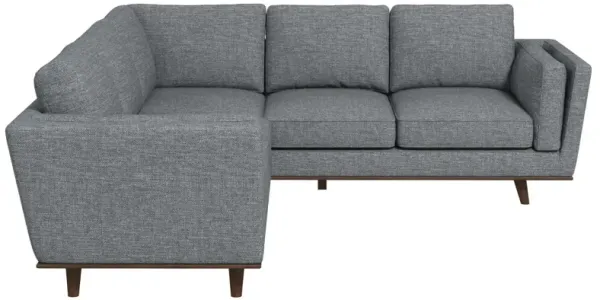Erman - Pillow Back Corner Sofa - Dark Gray