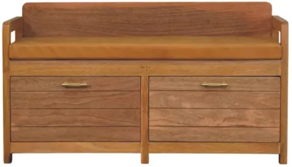 Oxford - 2 Drawer Storage Bench - Beige
