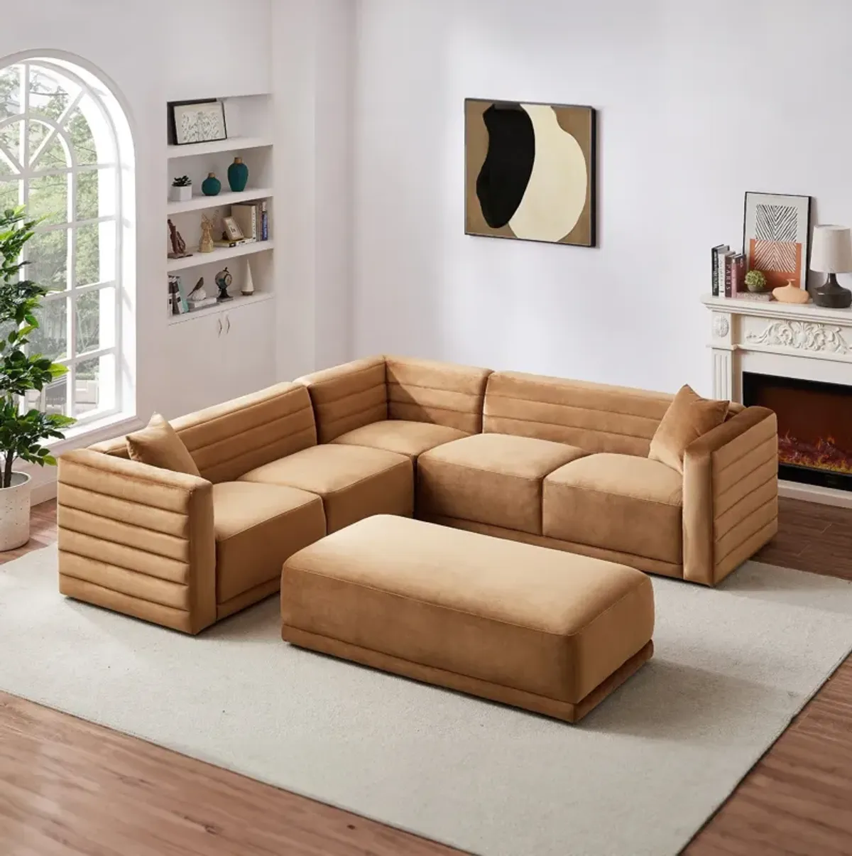 Solo - Corner Sectional Sofa With Ottoman