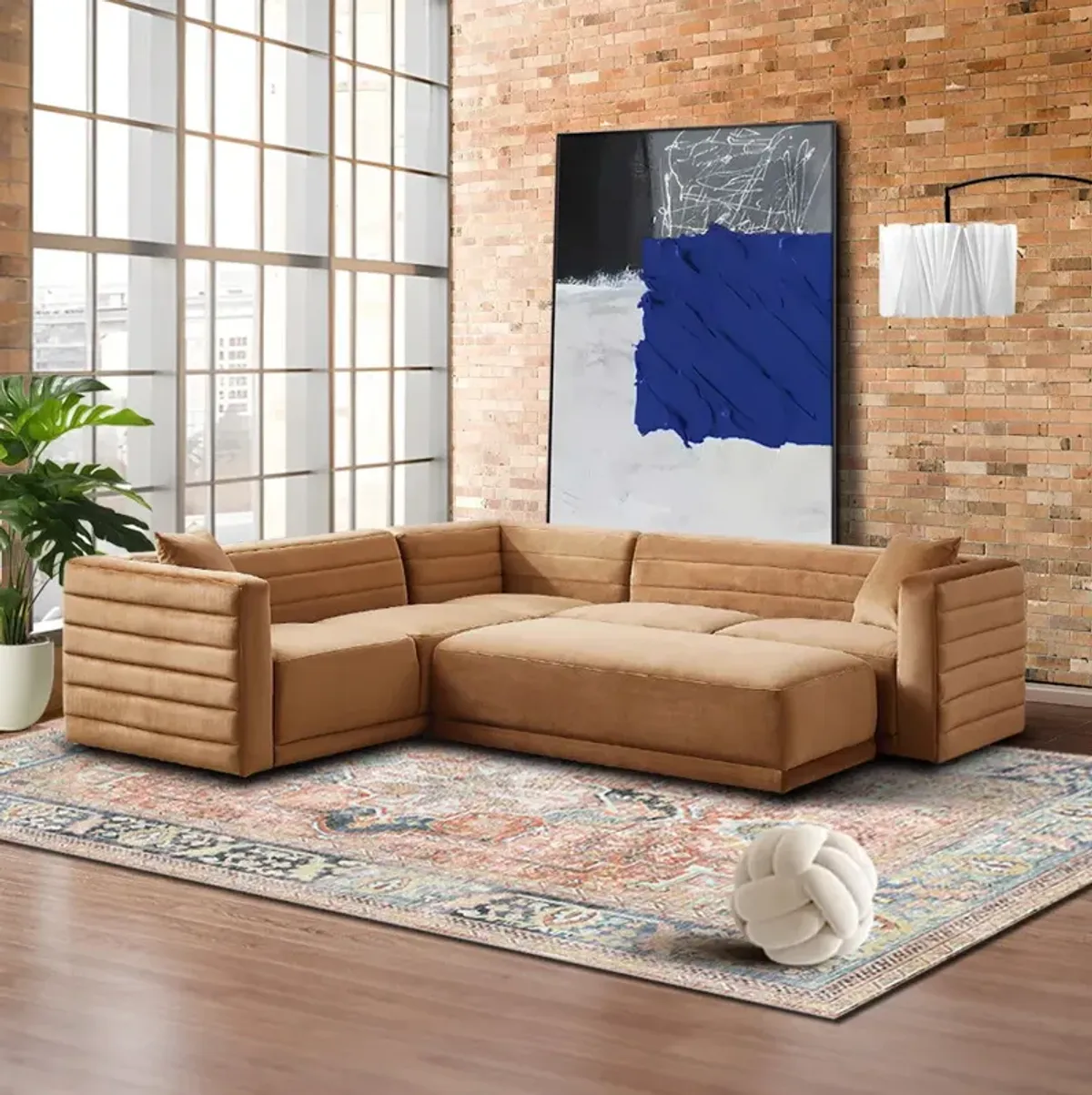 Solo - Corner Sectional Sofa With Ottoman