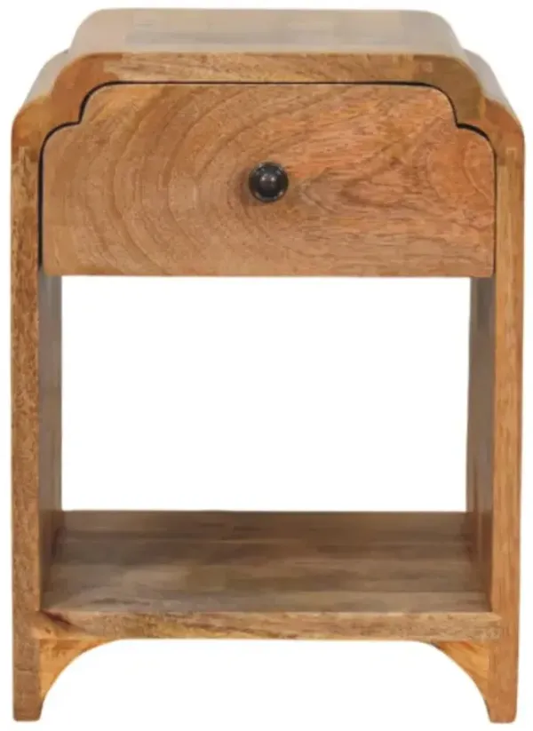 Newton - Mini Nightstand With A Drawer And Open Shelf