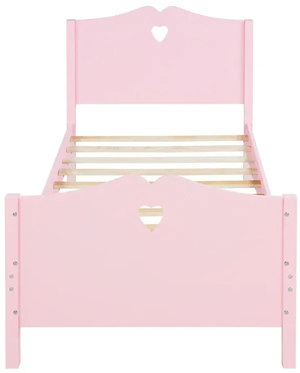 Platform Bed With Slat Support And Headboard And Footboard