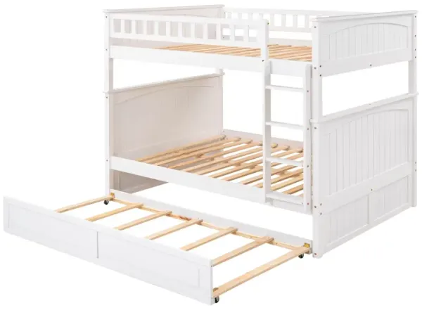 Bunk Bed With Twin Size Trundle, Guardrails