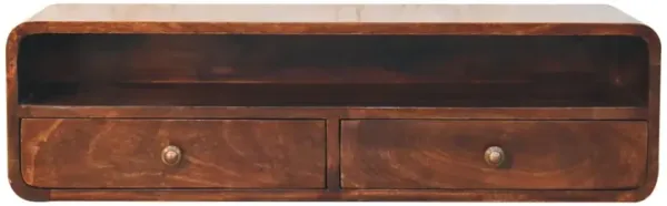 Floating Open Console - Walnut