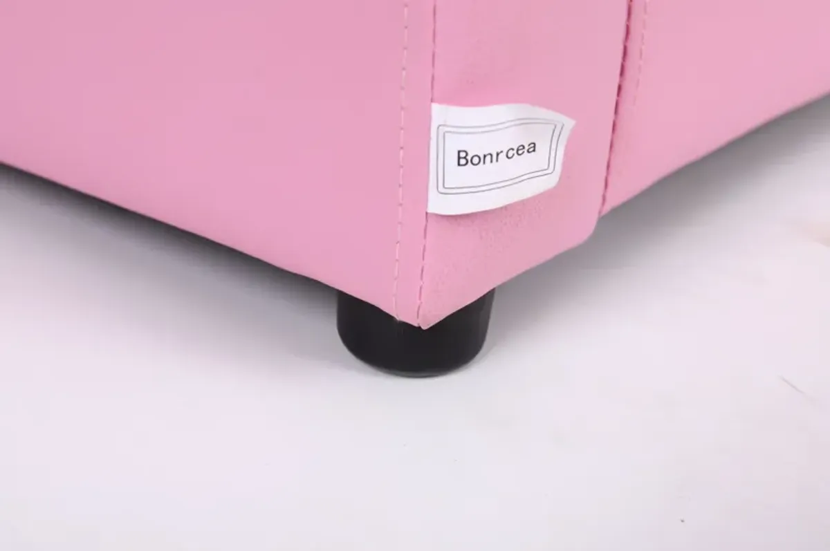 Kids Club Chair Sofa / Sectional And Ottoman - Pink