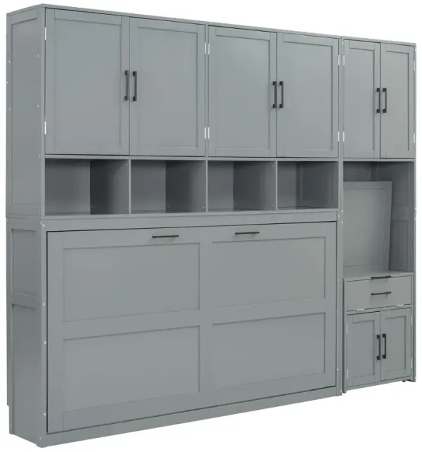 Murphy Wall Bed With Closet, Drawers & Desk