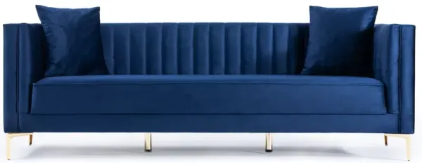 Angelina - Modern Channel Tufted Sofa