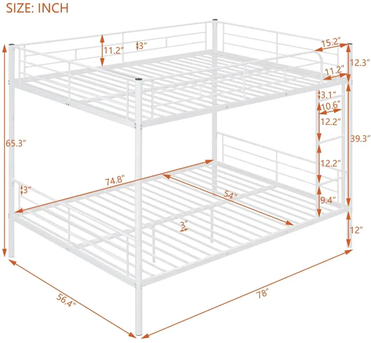 Steel Construction Bunk Bed