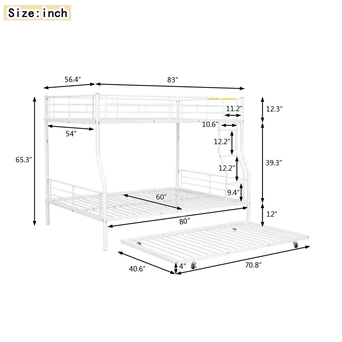 Steel Construction Bunk Bed