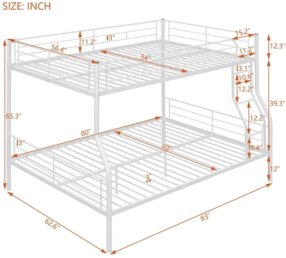 Steel Construction Bunk Bed