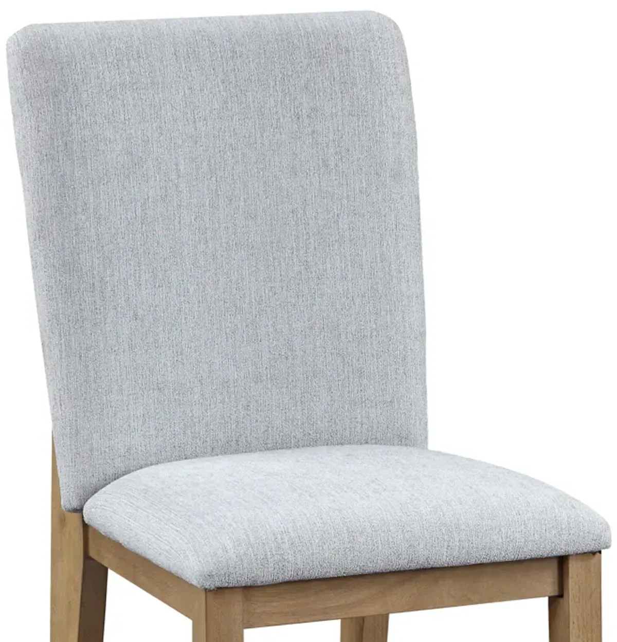Delphine - Round Dining Table Set With Chairs (Set of 5) - Oak Finish And Gray