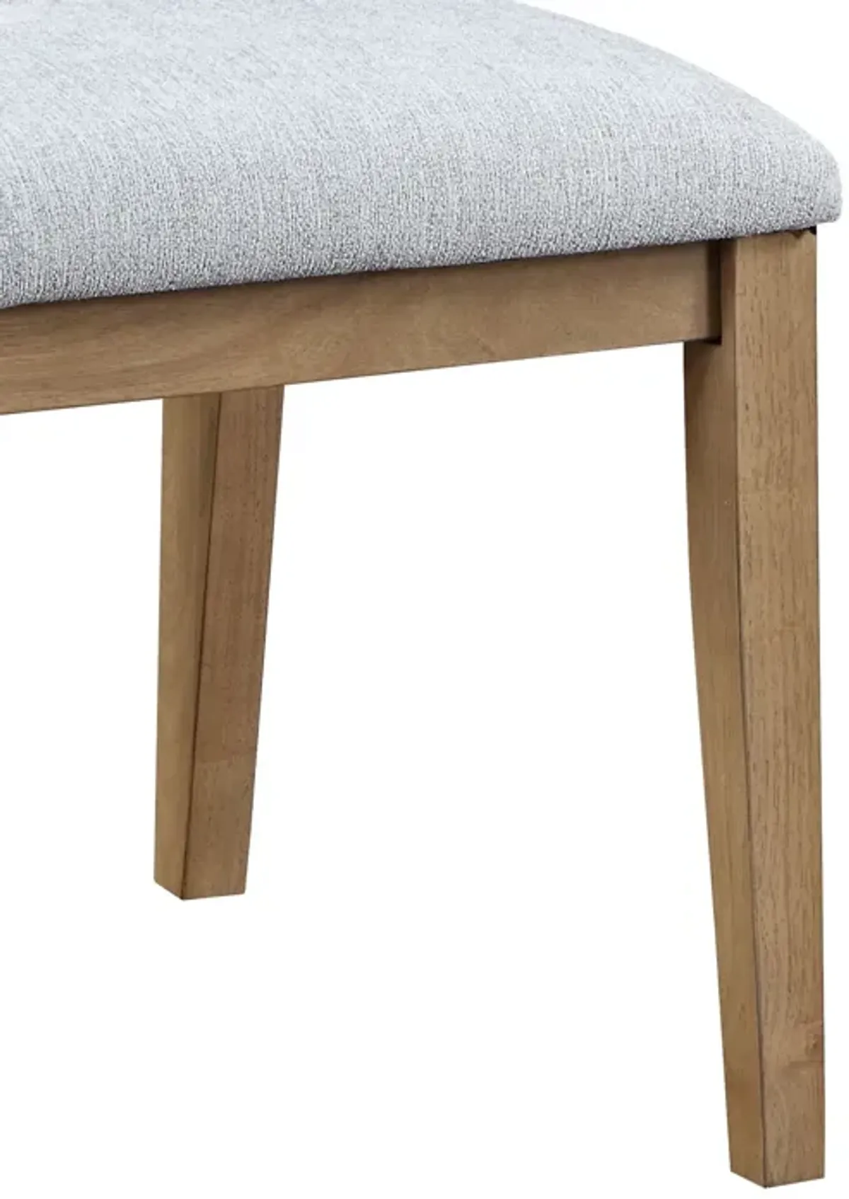 Delphine - Round Dining Table Set With Chairs (Set of 5) - Oak Finish And Gray